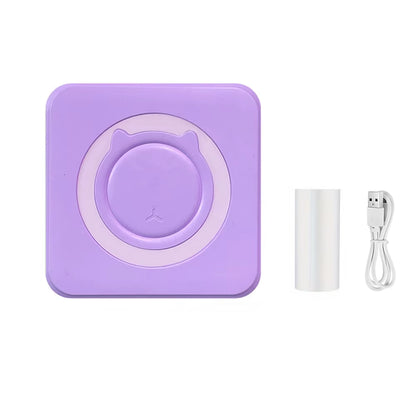 Mini Printer Compatible with IOS and Android, Wireless Mini Photo Printer Label Printer, Portable BT Mini Thermal Printer